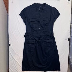 Banana Republic Black Safari Dress Size 8